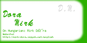 dora mirk business card